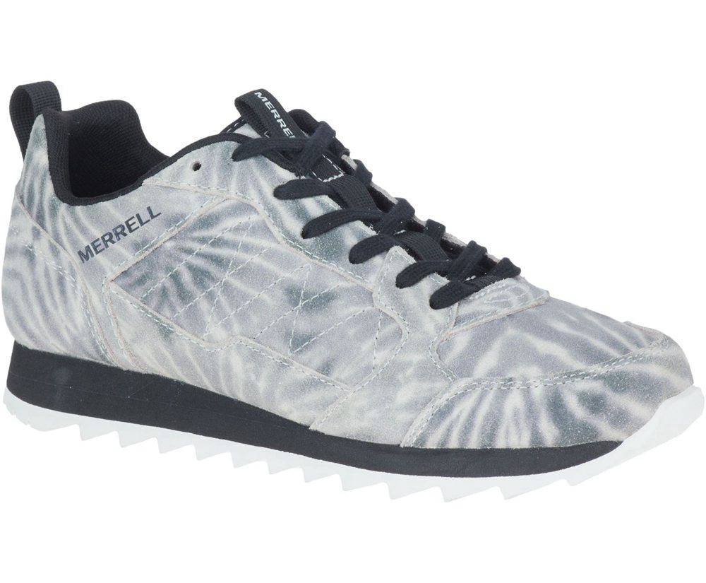 Buty Sportowe Merrell Damskie Białe/Czarne - Alpine Tie Dye Suede - 562871-BCX